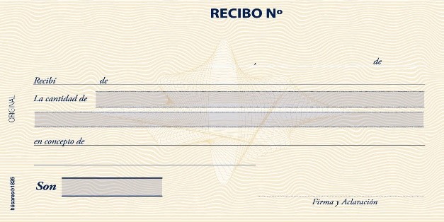 Recibo original y duplicado