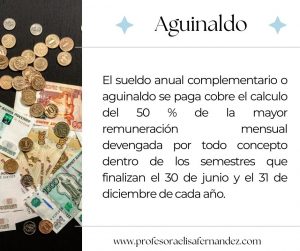 Como calcular el aguinaldo