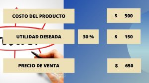 calculo del precio de venta