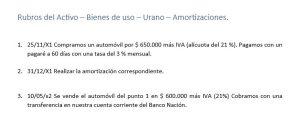 Ejercicio Venta de Bienes de Uso