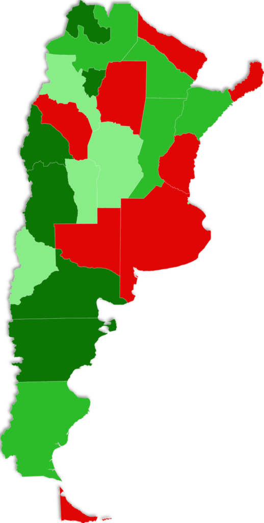 Provincias que adhieren al RIGI
