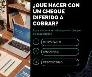 Cheque de pago diferido Asientos contables